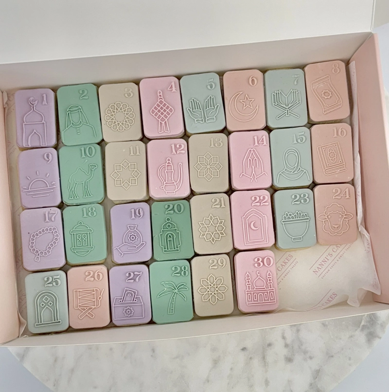 Ramadan Calendar Sugar Cookie Box